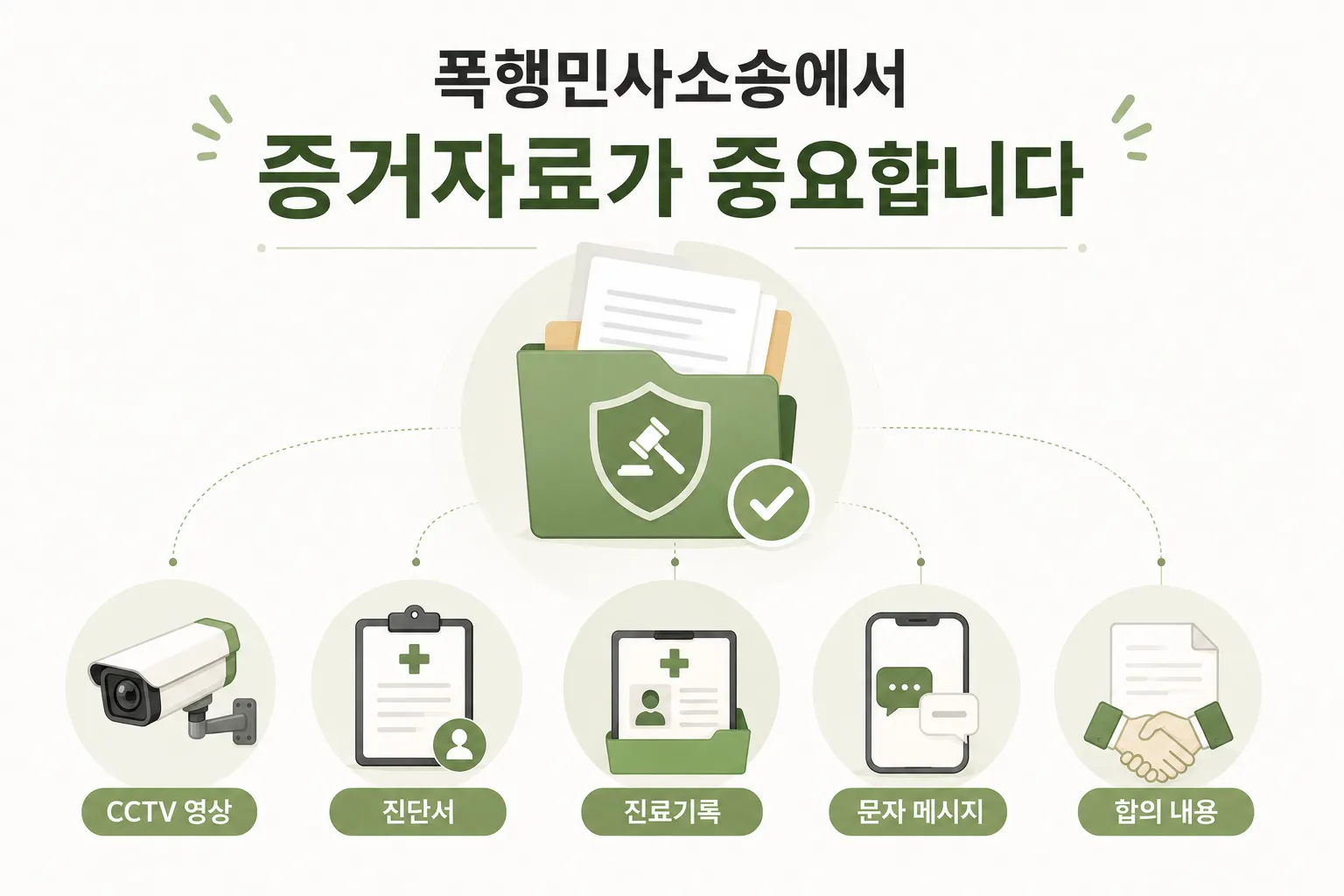 폭행민사소송 분쟁 포인트 정리 내용 
