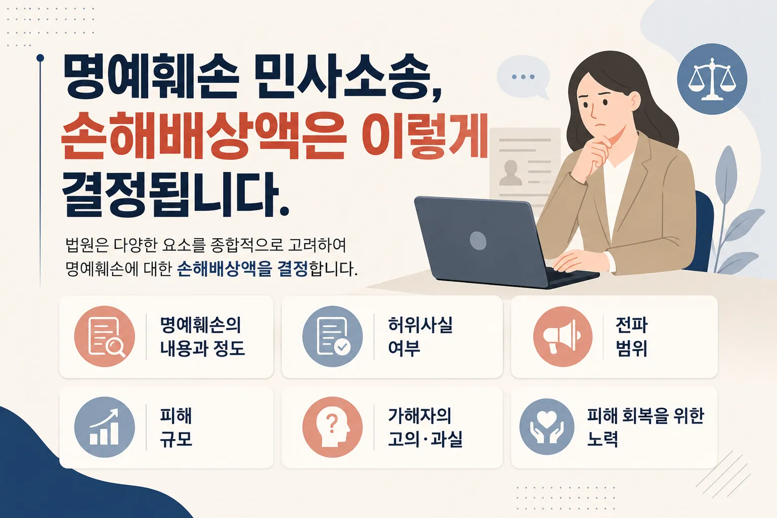 명예훼손민사소송 시 배상 기준 확인하기