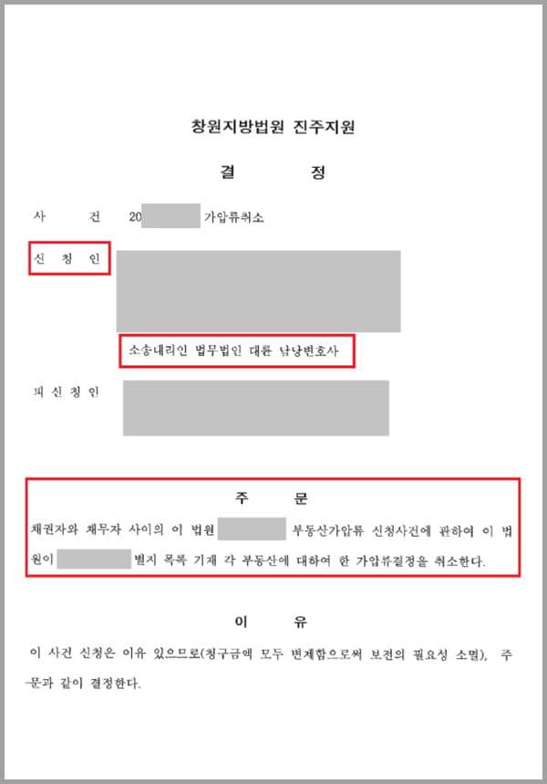 의뢰인은 아내와 이혼하며 양육비 지급 의무를 지게 되었는데요. 약 5년 이상 양육비 지급을 성실히 이행해왔지만 경제적 여력이 부족하여 한시적으로 양육비를 지급하지 못했는데요. 이에 상대방측에서는 의뢰인의 양육비지급의무불이행을 이유로 양육비 이행명령 신청과 함께 의뢰인의 부동산에 대한 가압류신청을 진행하였고, 재판부에서는 부동산가압류결정을 주문하였습니다. 의뢰인은 가압류를 취소하기 위해 이행명령결정에 따른 의무를 이행했지만 이는 취소되지 않았고, 결국 법무법인 대륜을 찾게 되었습니다.