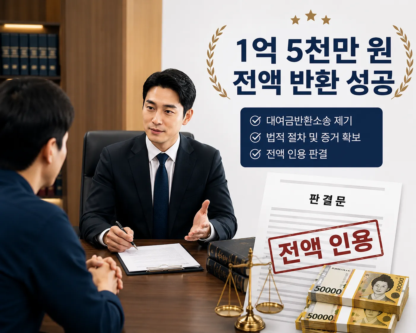 1억 5천 반환 이끈 실제 채무불이행고소 사례