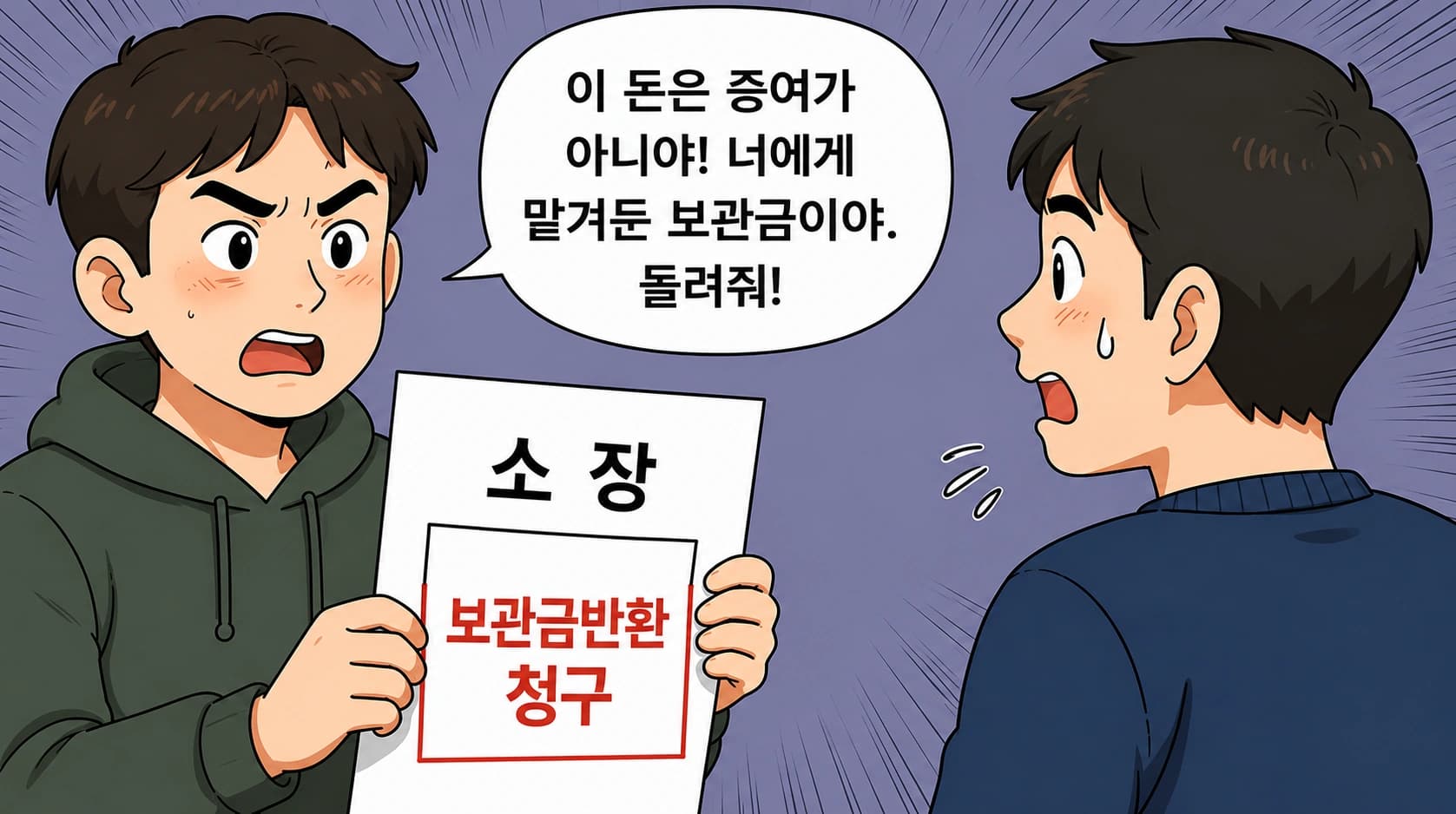 보관금반환, 소장을 받게 된 의뢰인