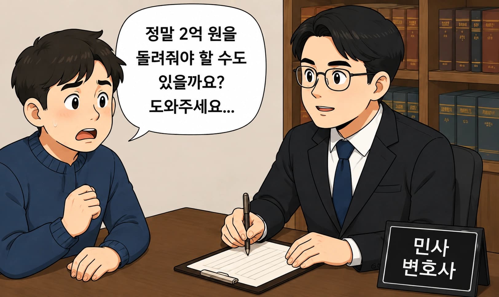 보관금반환, 근전 반환 위기에 처한 의뢰인